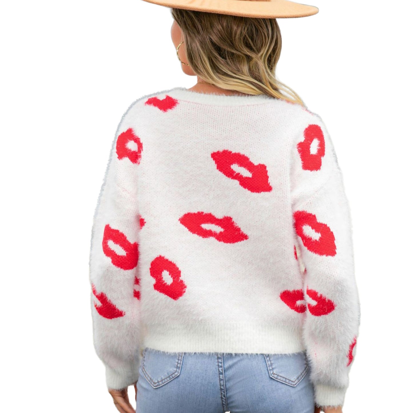 Kisses valentine’s sweater - Lavish life LLC 
